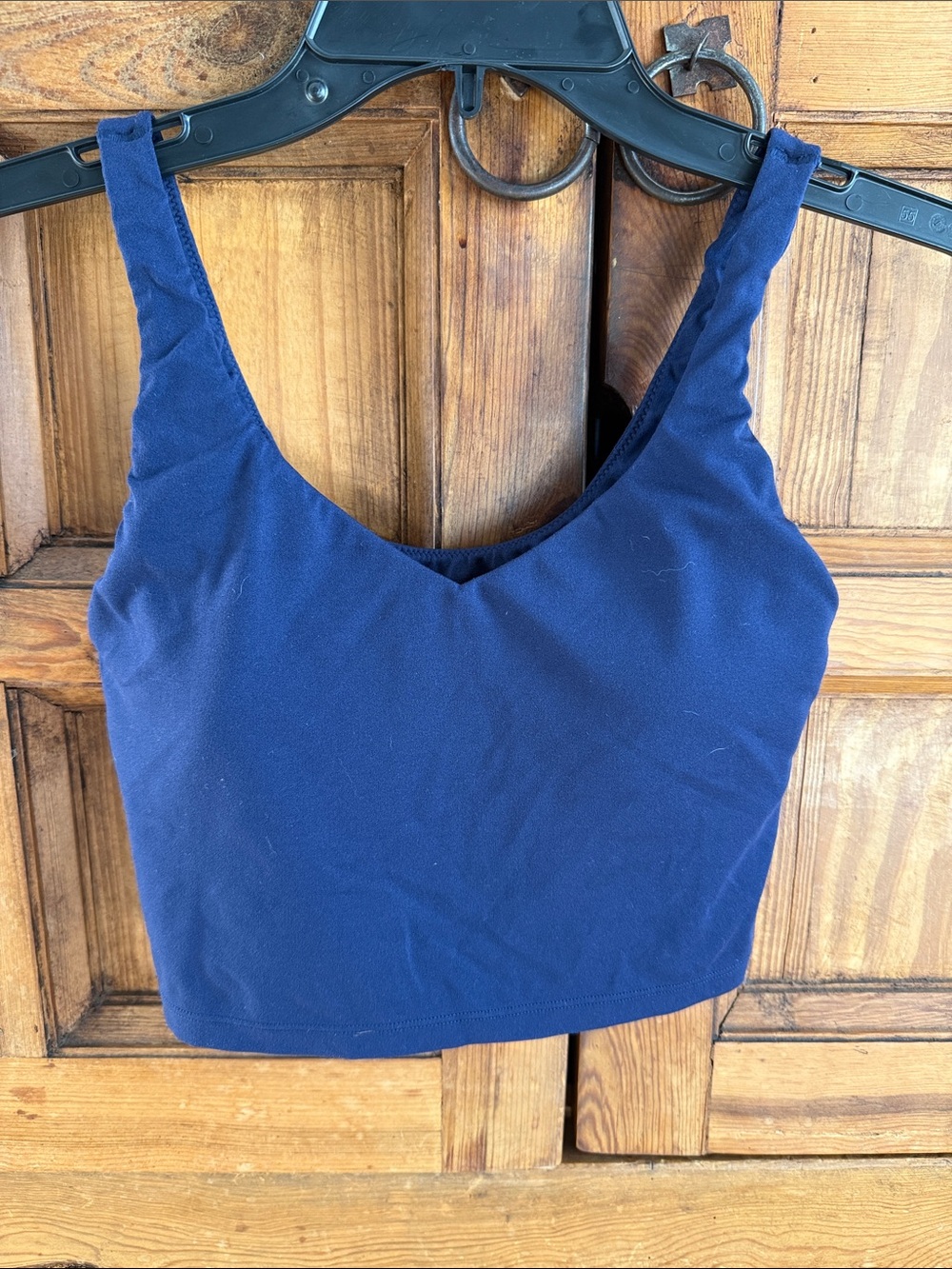 aerie Navy V-Neck Cropped Tank